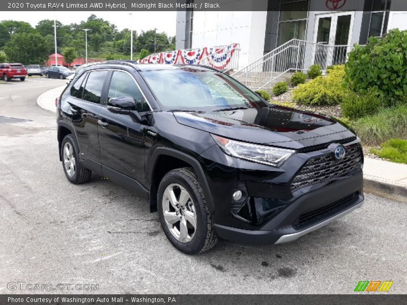 Midnight Black Metallic / Black 2020 Toyota RAV4 Limited AWD Hybrid