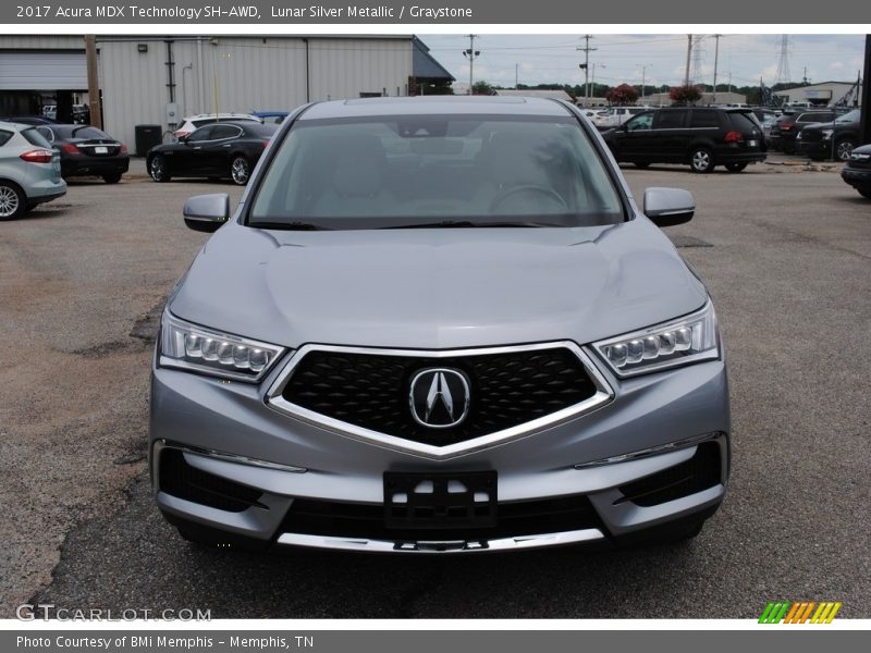 Lunar Silver Metallic / Graystone 2017 Acura MDX Technology SH-AWD