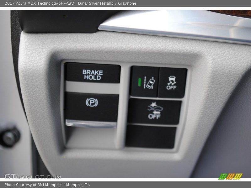 Lunar Silver Metallic / Graystone 2017 Acura MDX Technology SH-AWD