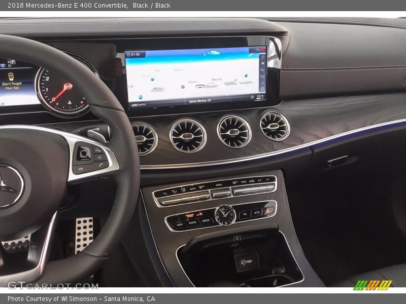 Black / Black 2018 Mercedes-Benz E 400 Convertible