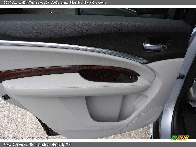 Lunar Silver Metallic / Graystone 2017 Acura MDX Technology SH-AWD