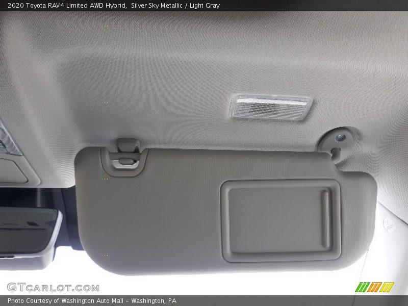Silver Sky Metallic / Light Gray 2020 Toyota RAV4 Limited AWD Hybrid