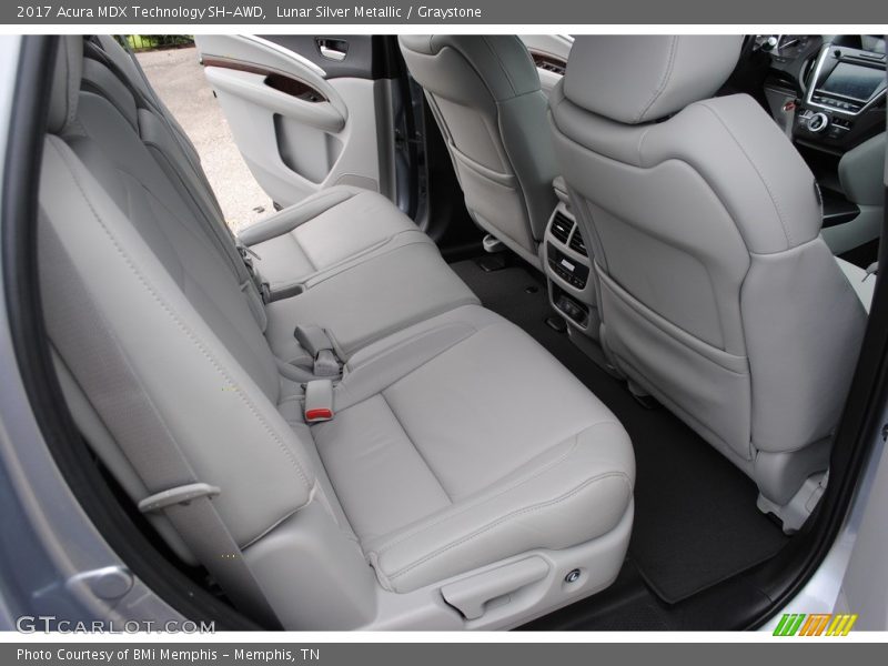 Lunar Silver Metallic / Graystone 2017 Acura MDX Technology SH-AWD