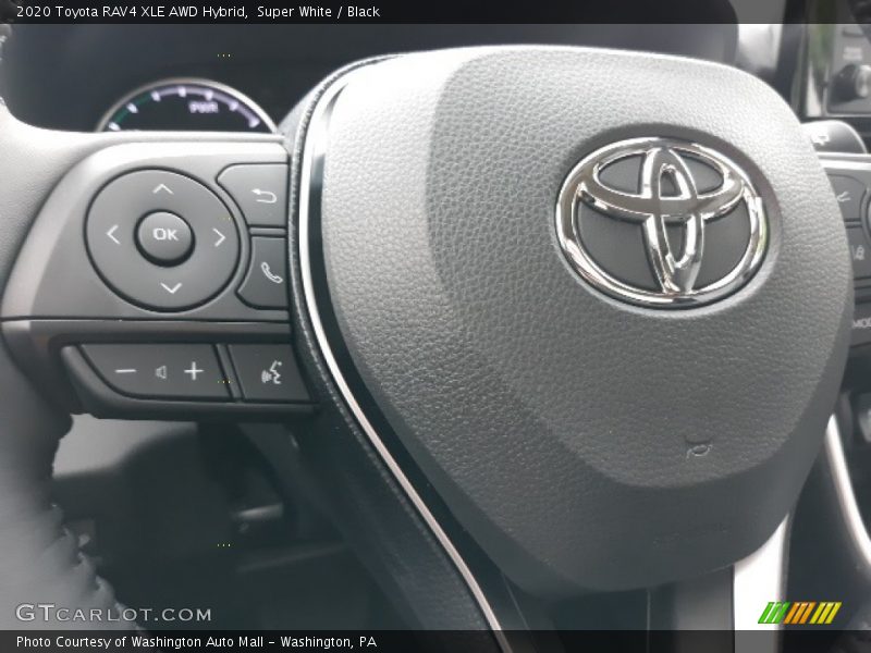 Super White / Black 2020 Toyota RAV4 XLE AWD Hybrid