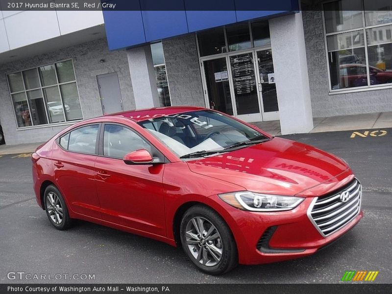 Red / Gray 2017 Hyundai Elantra SE