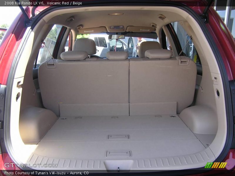 Volcanic Red / Beige 2008 Kia Rondo LX V6