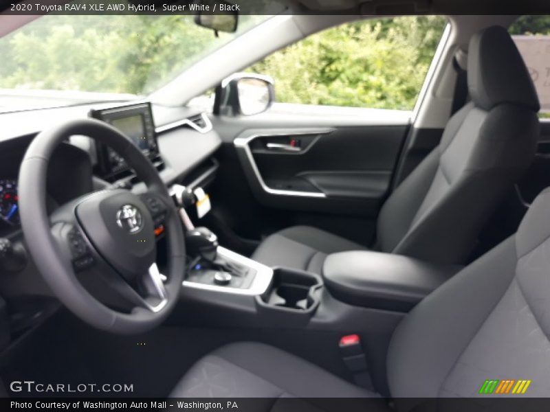 Super White / Black 2020 Toyota RAV4 XLE AWD Hybrid