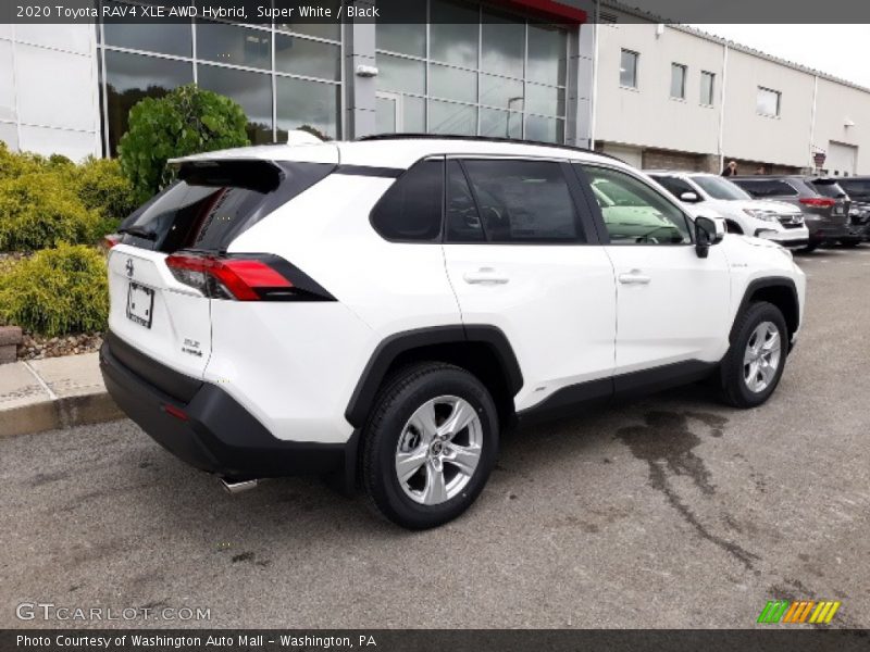 Super White / Black 2020 Toyota RAV4 XLE AWD Hybrid