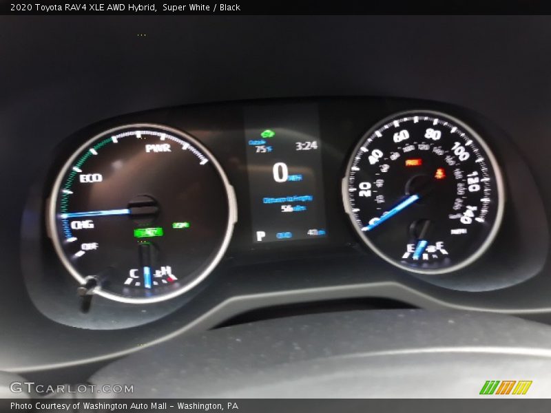 Super White / Black 2020 Toyota RAV4 XLE AWD Hybrid