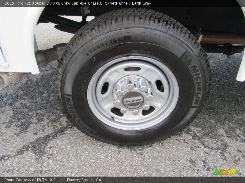 Oxford White / Earth Gray 2019 Ford F250 Super Duty XL Crew Cab 4x4 Chassis