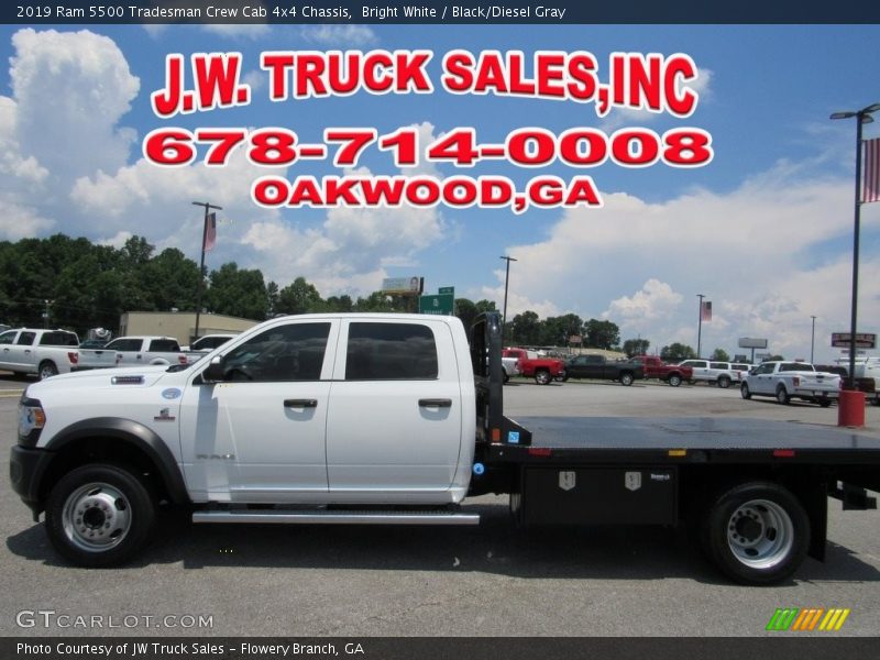 Bright White / Black/Diesel Gray 2019 Ram 5500 Tradesman Crew Cab 4x4 Chassis