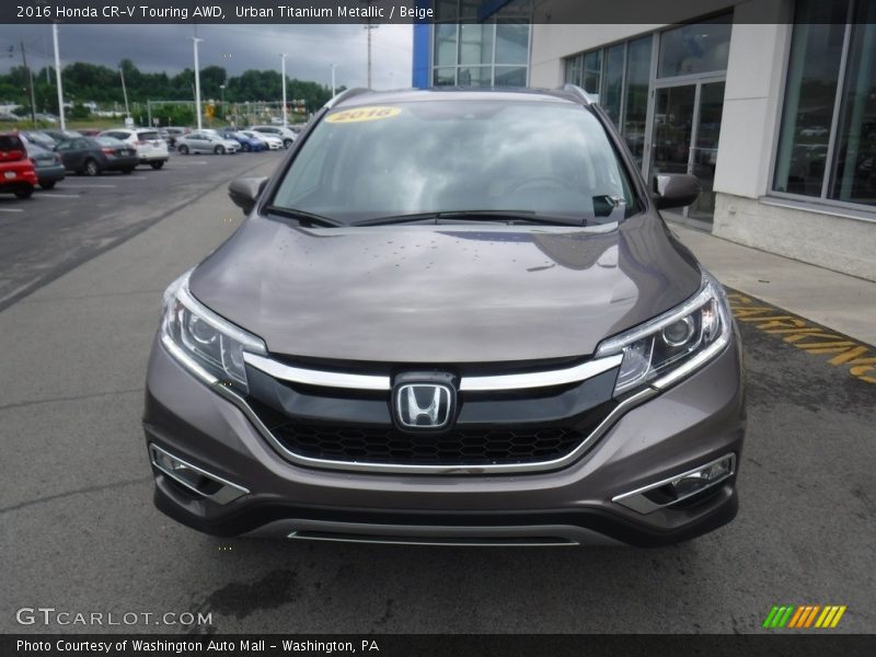 Urban Titanium Metallic / Beige 2016 Honda CR-V Touring AWD