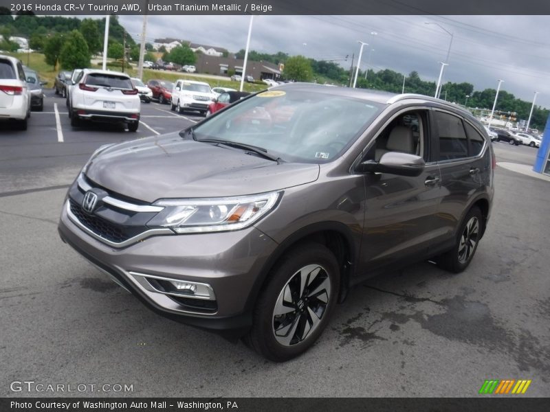 Urban Titanium Metallic / Beige 2016 Honda CR-V Touring AWD