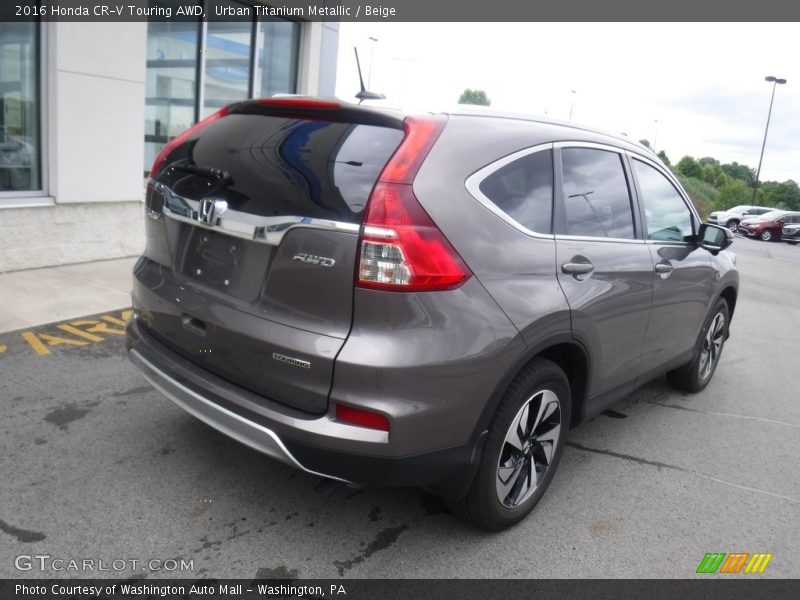 Urban Titanium Metallic / Beige 2016 Honda CR-V Touring AWD