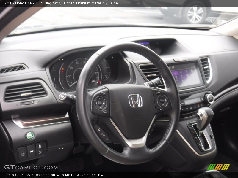 Urban Titanium Metallic / Beige 2016 Honda CR-V Touring AWD