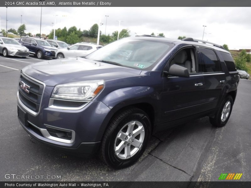 Atlantis Blue Metallic / Ebony 2014 GMC Acadia SLE AWD