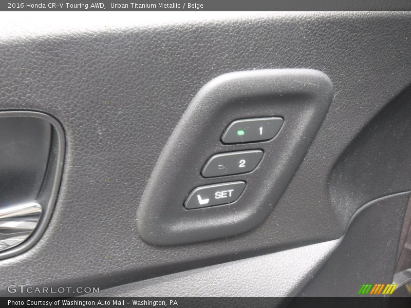 Urban Titanium Metallic / Beige 2016 Honda CR-V Touring AWD