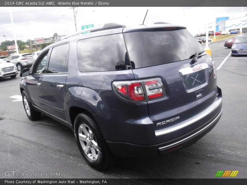 Atlantis Blue Metallic / Ebony 2014 GMC Acadia SLE AWD