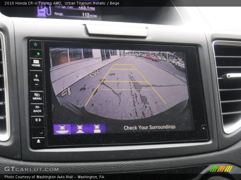 Urban Titanium Metallic / Beige 2016 Honda CR-V Touring AWD