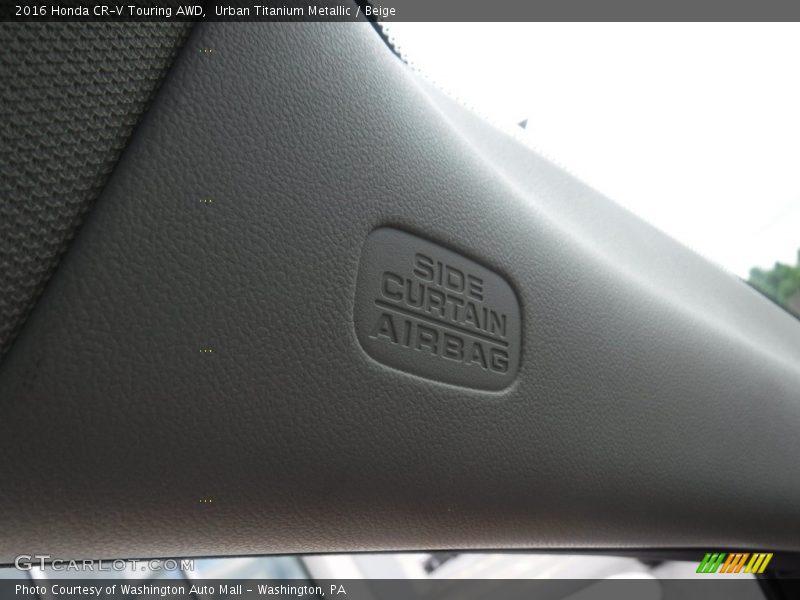 Urban Titanium Metallic / Beige 2016 Honda CR-V Touring AWD