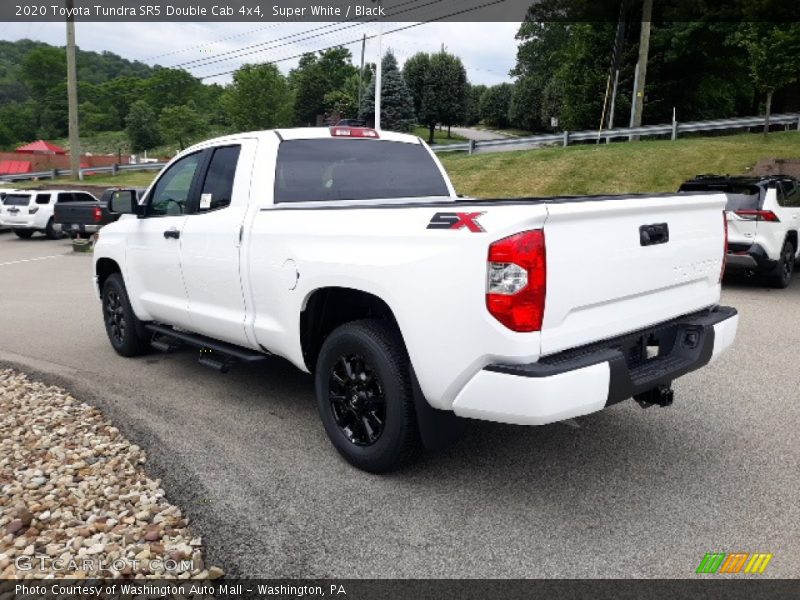 Super White / Black 2020 Toyota Tundra SR5 Double Cab 4x4