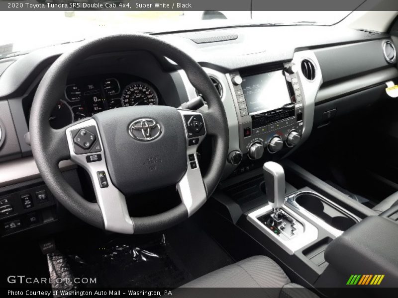 Super White / Black 2020 Toyota Tundra SR5 Double Cab 4x4