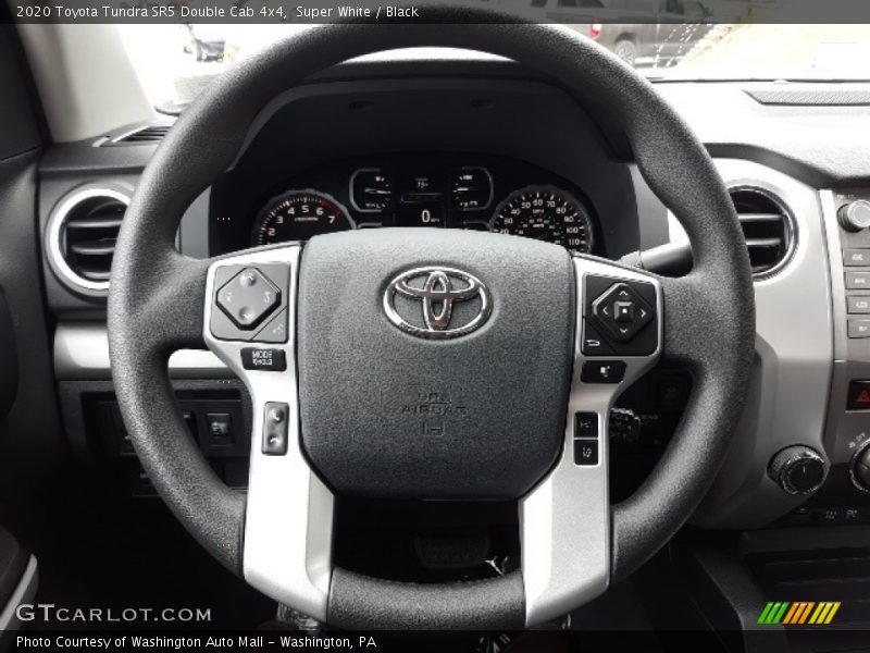 Super White / Black 2020 Toyota Tundra SR5 Double Cab 4x4