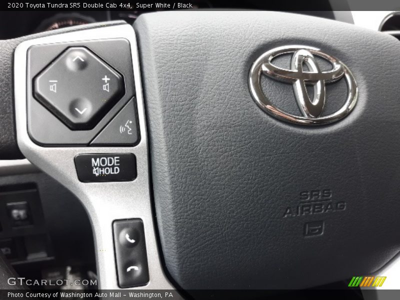Super White / Black 2020 Toyota Tundra SR5 Double Cab 4x4