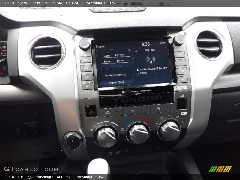 Super White / Black 2020 Toyota Tundra SR5 Double Cab 4x4
