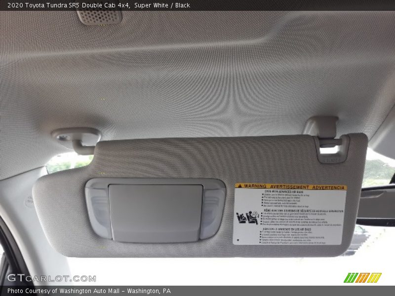 Super White / Black 2020 Toyota Tundra SR5 Double Cab 4x4