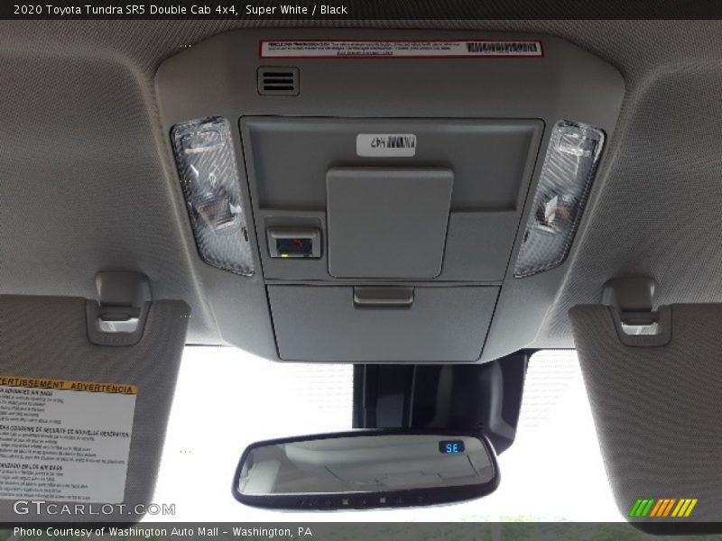 Super White / Black 2020 Toyota Tundra SR5 Double Cab 4x4
