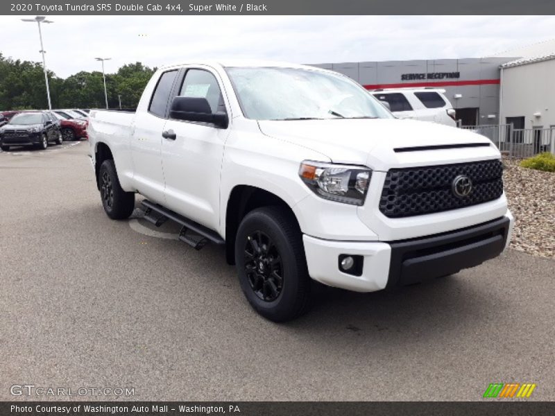 Super White / Black 2020 Toyota Tundra SR5 Double Cab 4x4