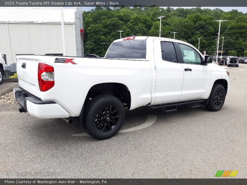 Super White / Black 2020 Toyota Tundra SR5 Double Cab 4x4