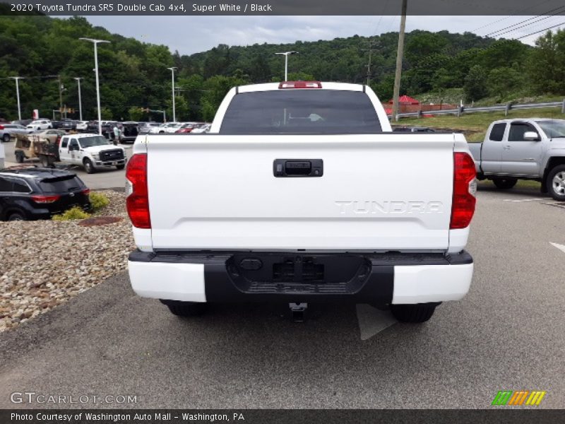 Super White / Black 2020 Toyota Tundra SR5 Double Cab 4x4