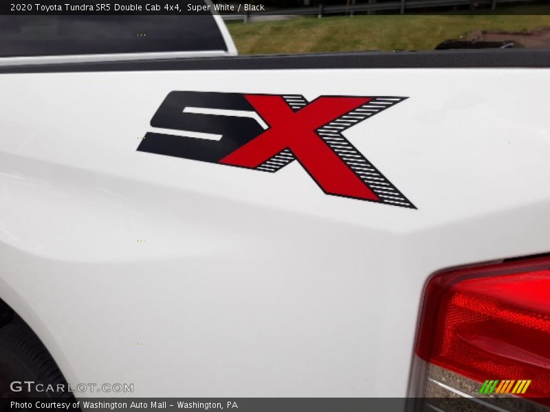 Super White / Black 2020 Toyota Tundra SR5 Double Cab 4x4