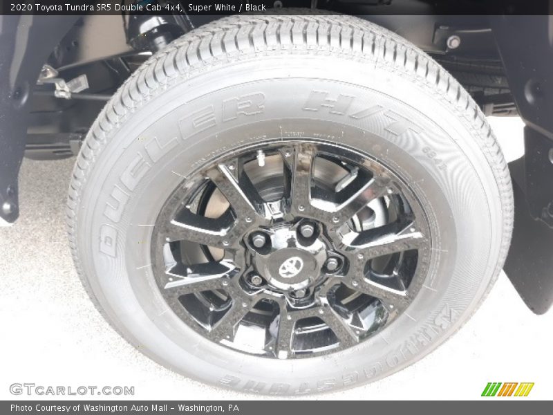 Super White / Black 2020 Toyota Tundra SR5 Double Cab 4x4