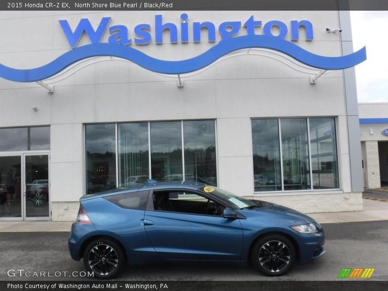 North Shore Blue Pearl / Black/Red 2015 Honda CR-Z EX