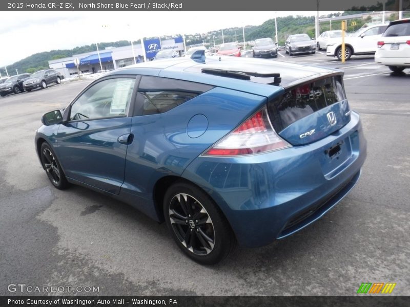 North Shore Blue Pearl / Black/Red 2015 Honda CR-Z EX
