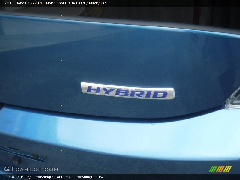 North Shore Blue Pearl / Black/Red 2015 Honda CR-Z EX