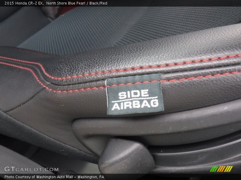 North Shore Blue Pearl / Black/Red 2015 Honda CR-Z EX
