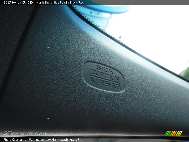 North Shore Blue Pearl / Black/Red 2015 Honda CR-Z EX