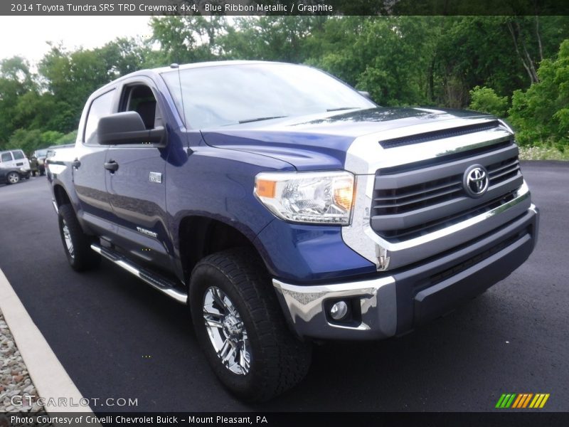 Blue Ribbon Metallic / Graphite 2014 Toyota Tundra SR5 TRD Crewmax 4x4