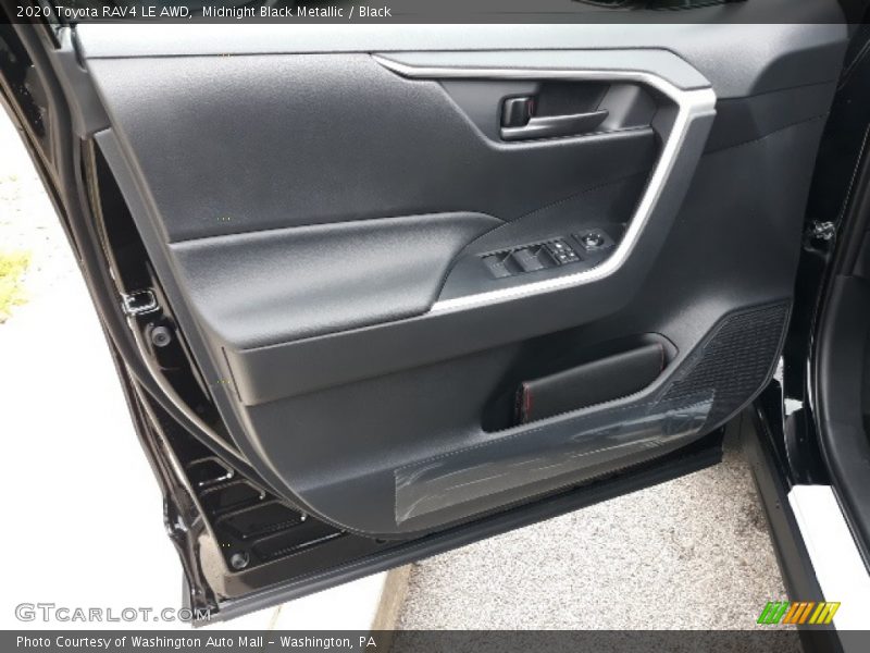 Midnight Black Metallic / Black 2020 Toyota RAV4 LE AWD