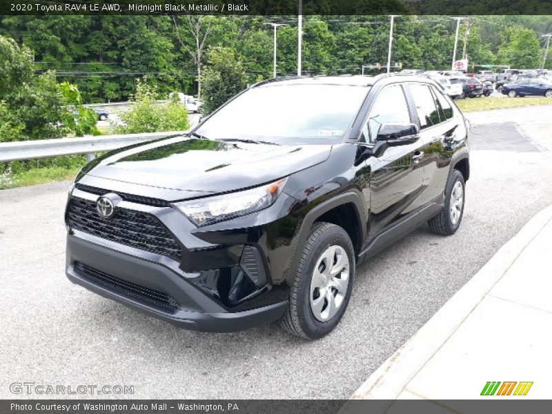 Midnight Black Metallic / Black 2020 Toyota RAV4 LE AWD