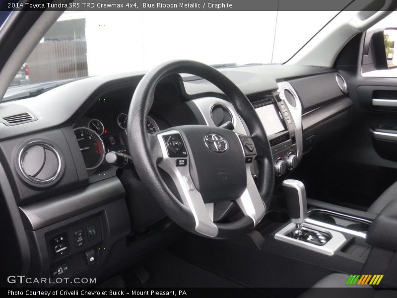 Blue Ribbon Metallic / Graphite 2014 Toyota Tundra SR5 TRD Crewmax 4x4