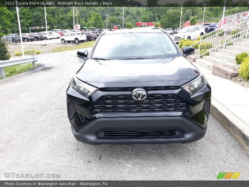 Midnight Black Metallic / Black 2020 Toyota RAV4 LE AWD