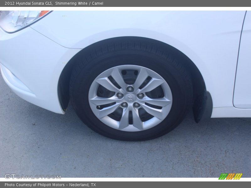 Shimmering White / Camel 2012 Hyundai Sonata GLS