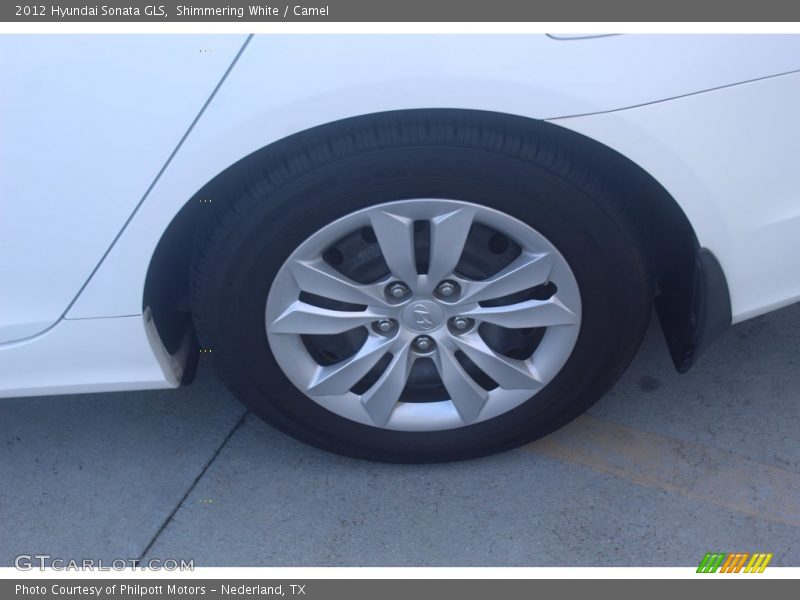Shimmering White / Camel 2012 Hyundai Sonata GLS