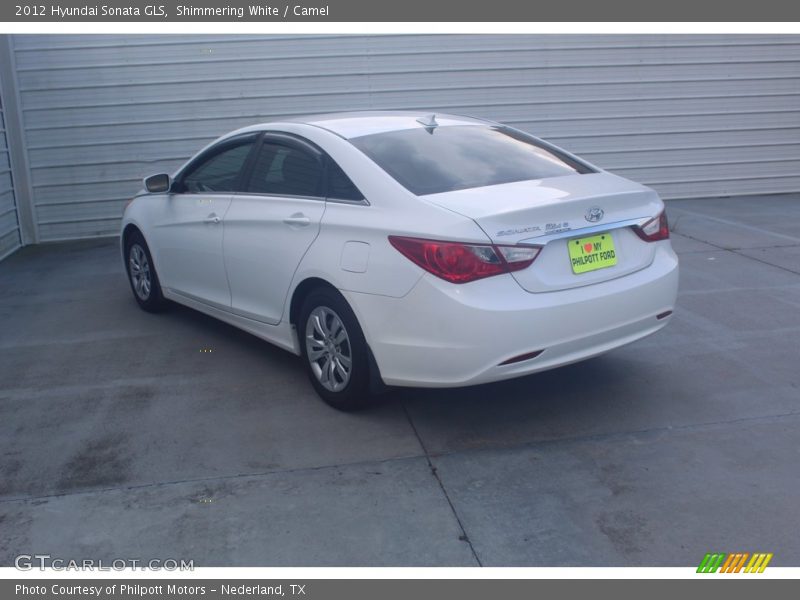 Shimmering White / Camel 2012 Hyundai Sonata GLS