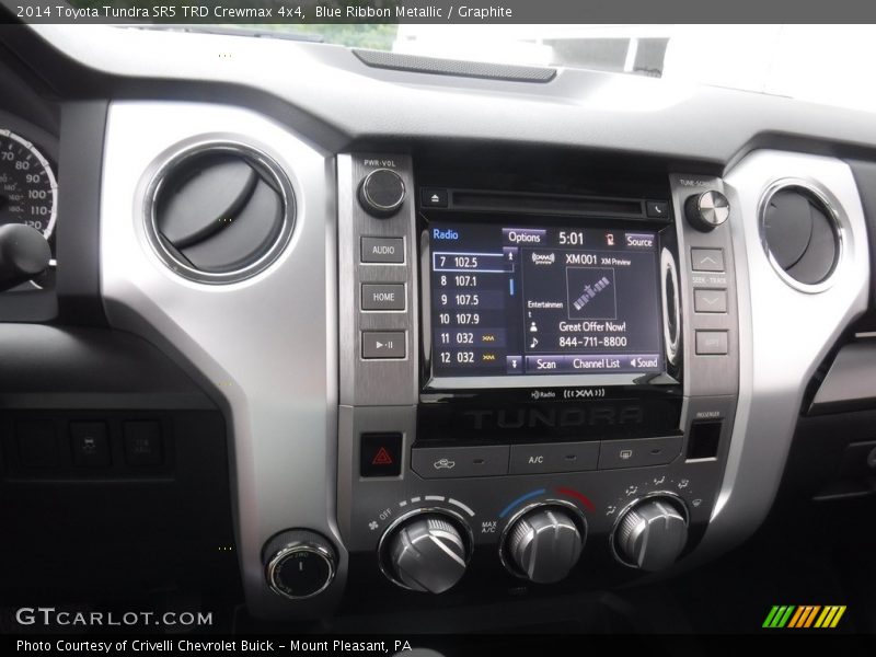 Blue Ribbon Metallic / Graphite 2014 Toyota Tundra SR5 TRD Crewmax 4x4
